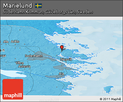 Political Panoramic Map of Marielund