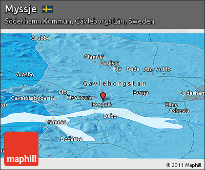Political Panoramic Map of Myssje