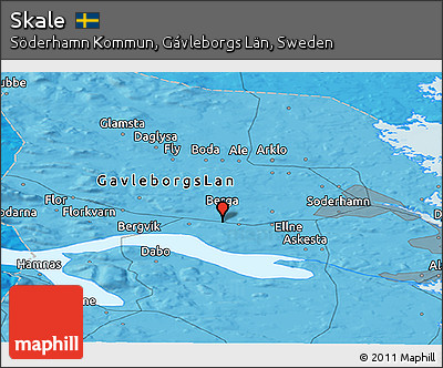 Political Panoramic Map of Skale