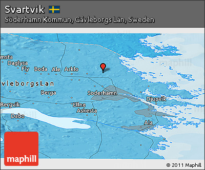 Political Panoramic Map of Svartvik