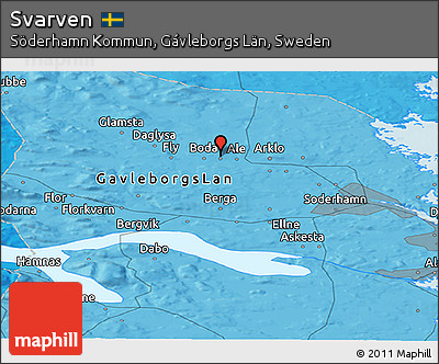 Political Panoramic Map of Svarven