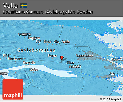 Political Panoramic Map of Valla