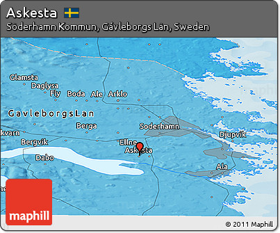 Political Panoramic Map of Askesta