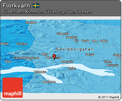 Political Panoramic Map of Florkvarn