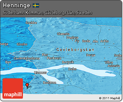 Political Panoramic Map of Henninge