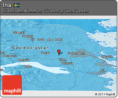 Political Panoramic Map of Ina