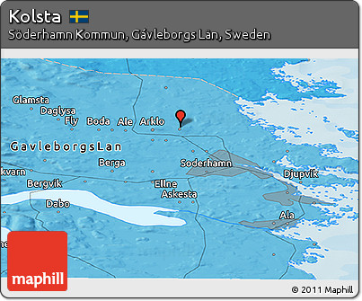 Political Panoramic Map of Kolsta