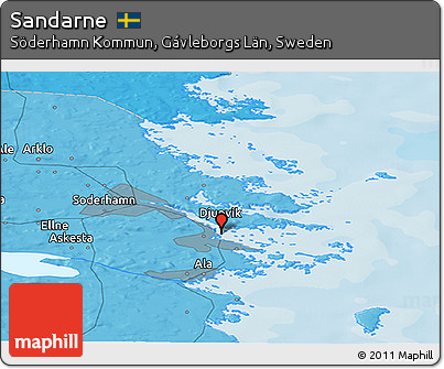 Political Panoramic Map of Sandarne