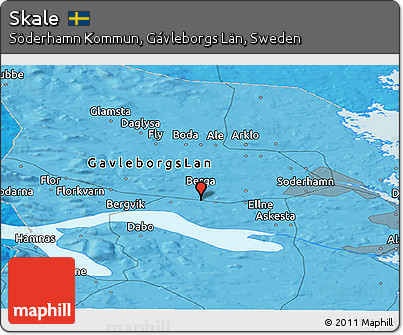 Political Panoramic Map of Skale