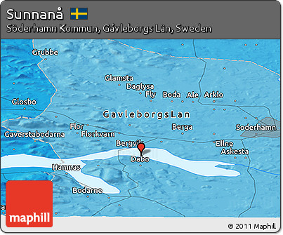 Political Panoramic Map of Sunnanå