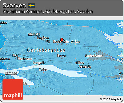 Political Panoramic Map of Svarven