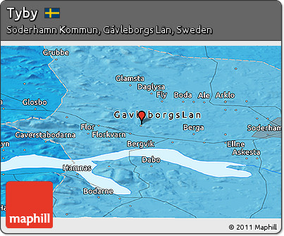 Political Panoramic Map of Tyby