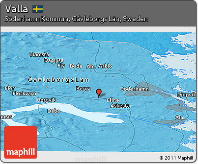 Political Panoramic Map of Valla