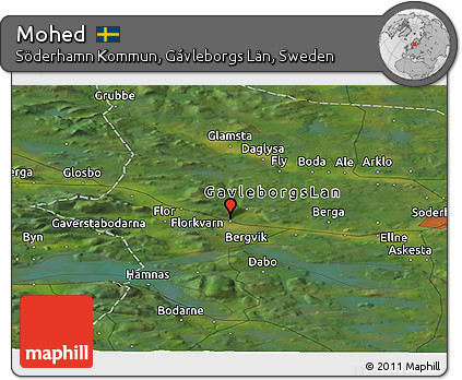 Satellite Panoramic Map of Mohed