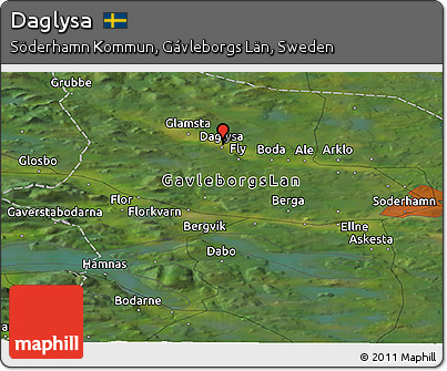 Satellite Panoramic Map of Daglysa