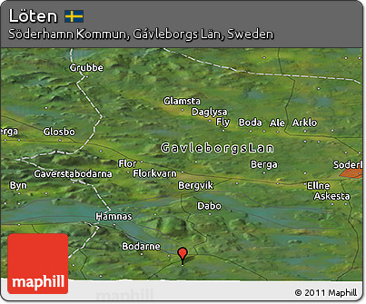 Satellite Panoramic Map of Löten