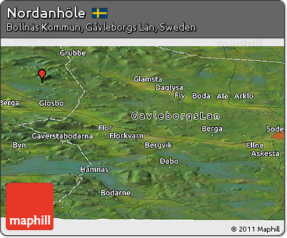 Satellite Panoramic Map of Nordanhöle