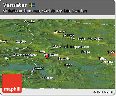 Satellite Panoramic Map of Vansäter