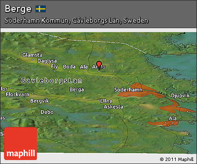 Satellite Panoramic Map of Berge