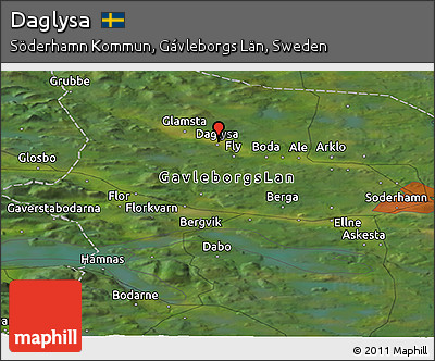 Satellite Panoramic Map of Daglysa