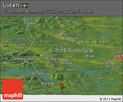 Satellite Panoramic Map of Löten