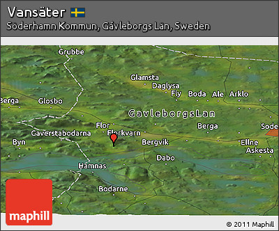 Satellite Panoramic Map of Vansäter