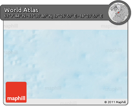 Physical 3D Map of the Area around 61° 19' 16" N, 17° 55' 29" E