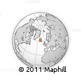 Outline Map of the Area around 61° 19' 16" N, 19° 28' 30" W, rectangular outline