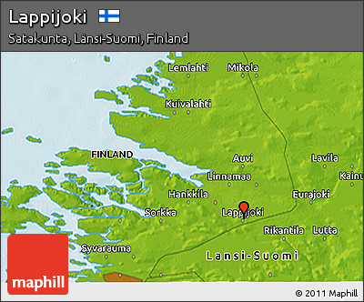Physical 3D Map of Lappijoki