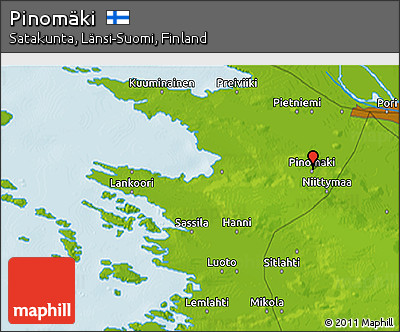 Physical 3D Map of Pinomäki