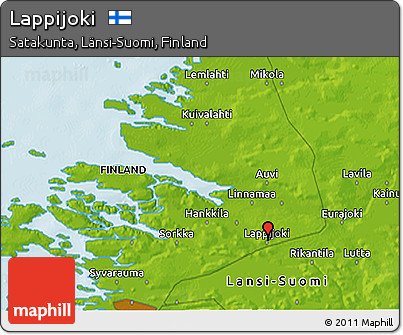 Physical 3D Map of Lappijoki