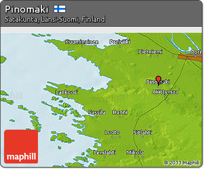 Physical 3D Map of Pinomäki