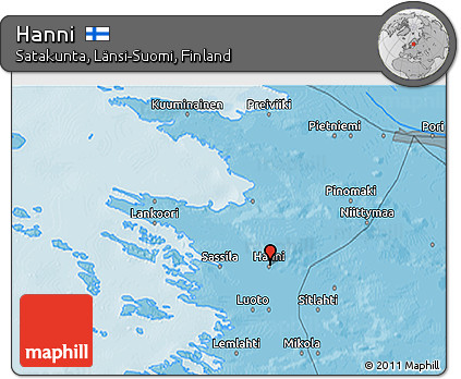 Political 3D Map of Hanni
