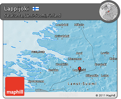 Political 3D Map of Lappijoki