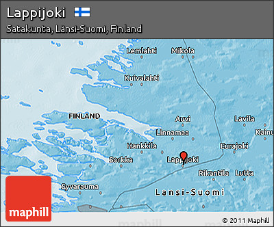 Political 3D Map of Lappijoki