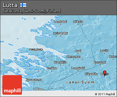 Political 3D Map of Lutta