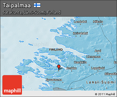 Political 3D Map of Taipalmaa