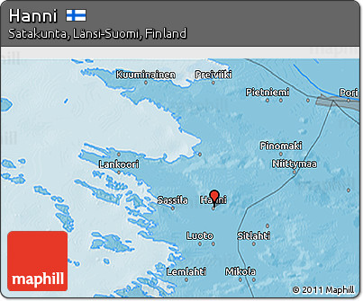 Political 3D Map of Hanni