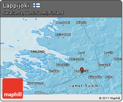 Political 3D Map of Lappijoki