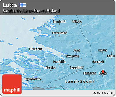 Political 3D Map of Lutta