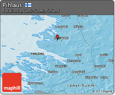 Political 3D Map of Pihlaus