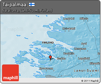 Political 3D Map of Taipalmaa
