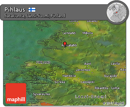 Satellite 3D Map of Pihlaus