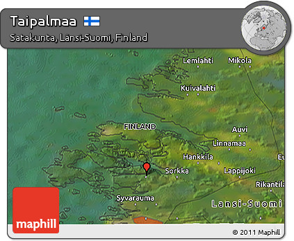 Satellite 3D Map of Taipalmaa