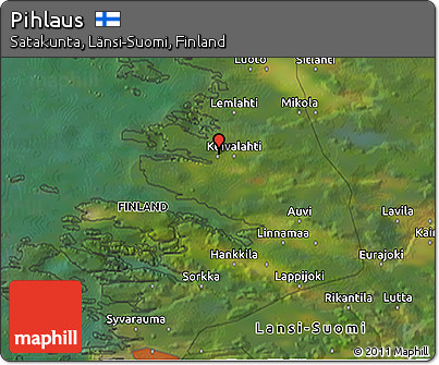 Satellite 3D Map of Pihlaus