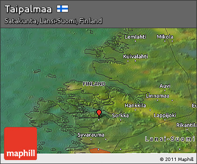 Satellite 3D Map of Taipalmaa