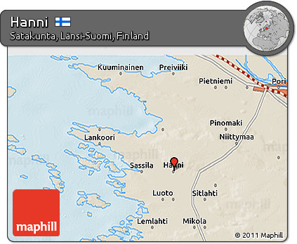 Shaded Relief 3D Map of Hanni
