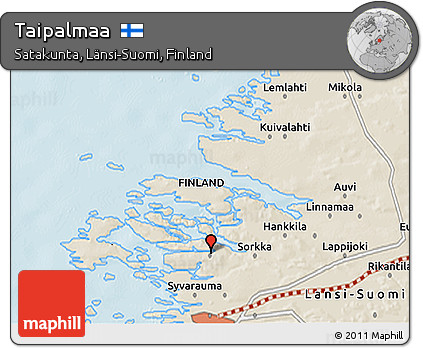 Shaded Relief 3D Map of Taipalmaa