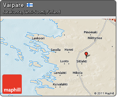 Shaded Relief 3D Map of Väipäre