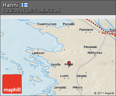 Shaded Relief 3D Map of Hanni